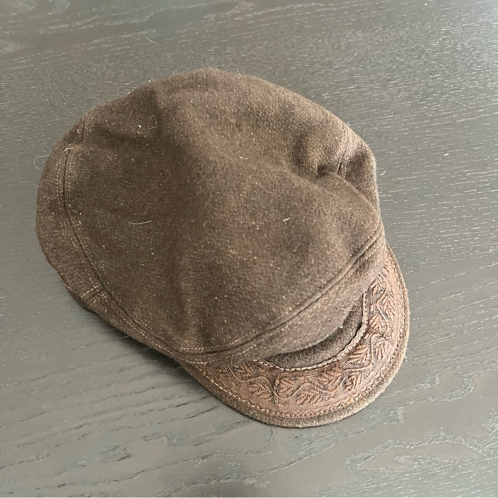 Men's Brown Wool Fisherman’s Cap